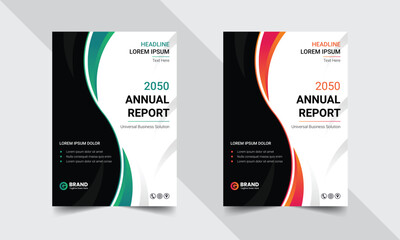 Annual report cover design template corporate business, company profile catalog magazine flyer booklet leaflet, leaflet cover presentation, book cover, layout in A4 size