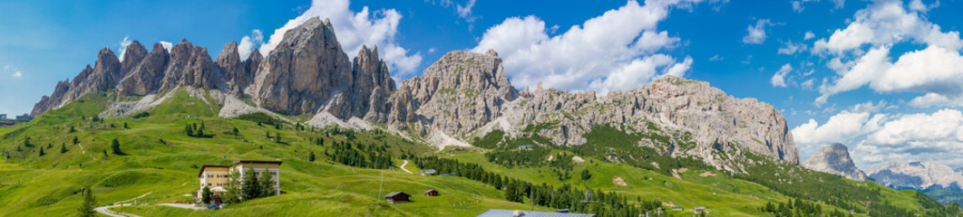 Grödner Joch - Nationalpark Dolomiten - obrazy, fototapety, plakaty
