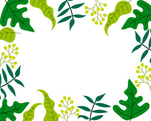 Floral Green Background