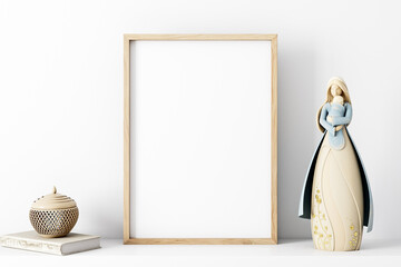 Frame mockup A4 and boho decor