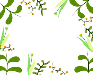 Floral Green Background
