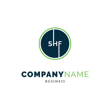 Initial Letter SHF Icon Logo Design Template