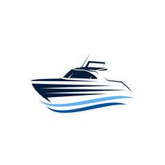 Speed boat logo vector. illustration vector, suitable for your design need, logo, illustration, animation, etc.
