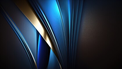 abstract bright blue wallpaper for futuristic presentations generative ai