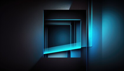 Fototapeta premium abstract bright blue wallpaper for business presentation generative ai