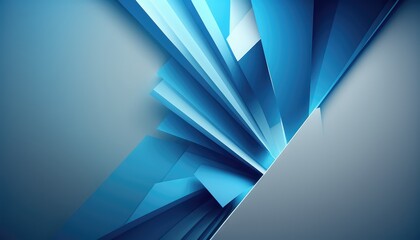 abstract blue lines geometric wallpaper for modern presentations generative ai