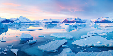 ice sheet in polar regions - Powered by Adobe