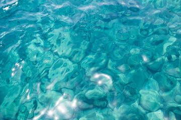 Serene blue waters of mediterranean water texture background
