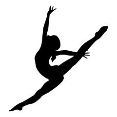 Fototapeta premium Ballet dancer silhouette