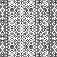 Abstract background with figures from lines. black and white pattern for web page, textures, card, poster, fabric, textile. Monochrome graphic repeating design.