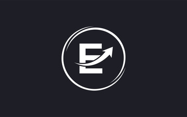 Growth finance logo. Arrow icon vector and financial circle symbol design