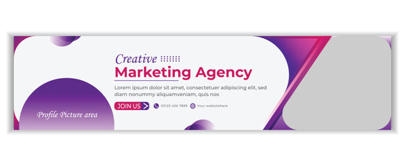 linkedin profile  cover banner background template Design