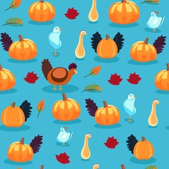 Thanksgiving Pattern vector illustration, Background