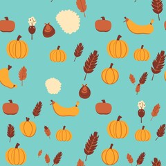 Thanksgiving Pattern vector illustration, Background