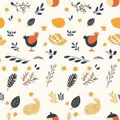 Thanksgiving Pattern vector illustration, Background