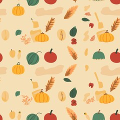 Thanksgiving Pattern vector illustration, Background