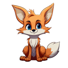 Obraz premium Cartoon Fox , PNG For Tshirt