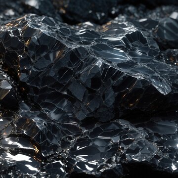 Photorealistic obsidian texture for background