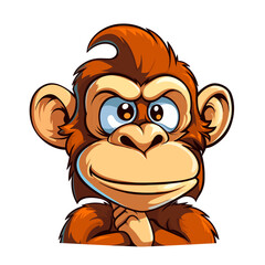 Cartoon Monkey , PNG For Tshirt