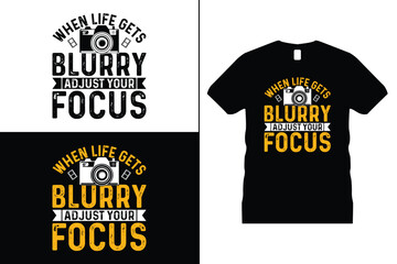 Photographer or Camera Tshirt design