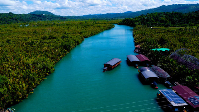 Philippines, Bohol, Loboc, River, Sea, Boat, Blue, Asia