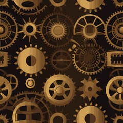 Steampunk Pattern vector illustration, Background