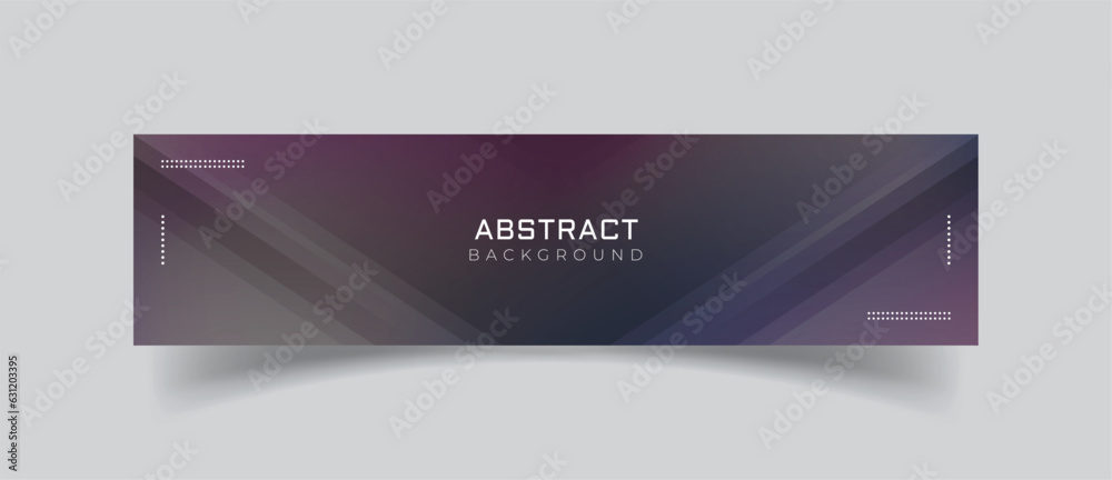 Poster linkedin banner with abstract background