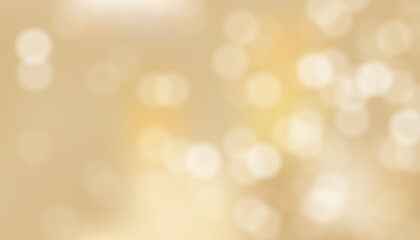 Elegant vector illustration of glistering bokeh lights on a golden background. Perfect for festive celebrations, invitations, and wallpapers. Luxury design for New Year. ©  Tati. Dsgn