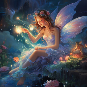 Magical Fairy with wings