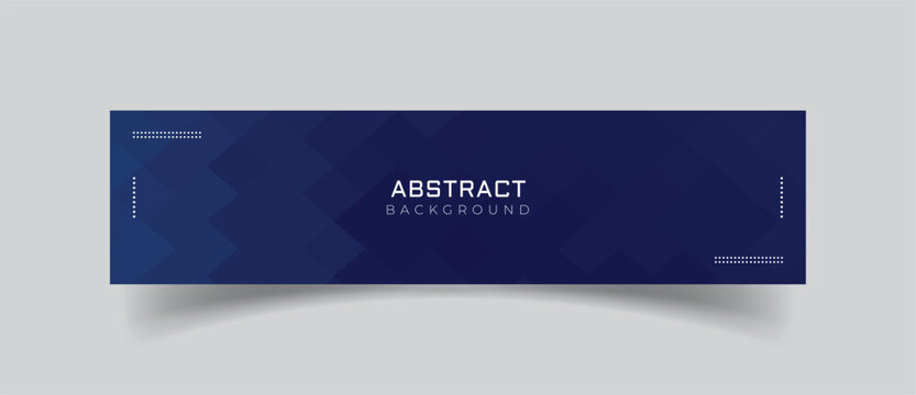 Linkedin banner with blue abstract background