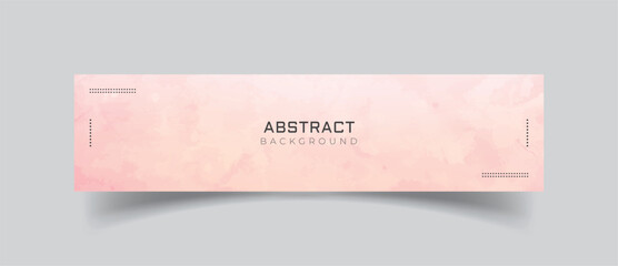 Linkedin banner with watercolor background