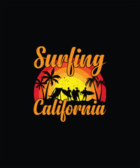 Surfing T-shirt Design, Surfing  Beach T-shirt Design