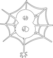 Number 8 on the web holiday decoration.