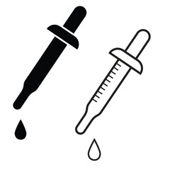 Dropper icon isolated on white background