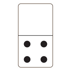 domino card icon logo vector design