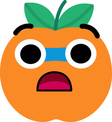 Fototapeta premium Apricot Face Blue Face Scared