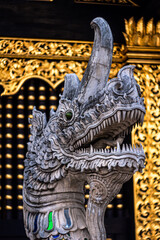 Statue of Phaya Nak / Phaya Nāga / Naga in Wat Inthakhin Sadue Muang in Chiang Mai