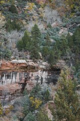 Fototapeta na wymiar Landscape of rock formations in Zion National Park, Utah