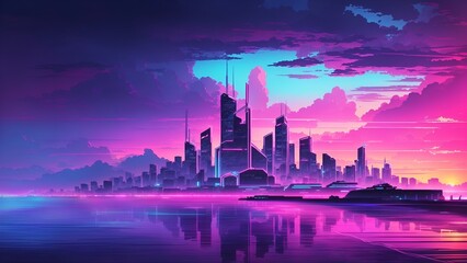 Sunset City Synthwave