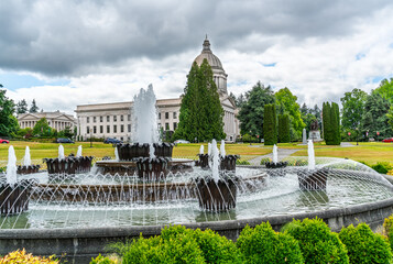 Washington State Capitol Fouintain 4