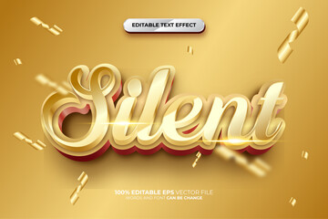 Silent Luxury 3D Editable Text Effect Style