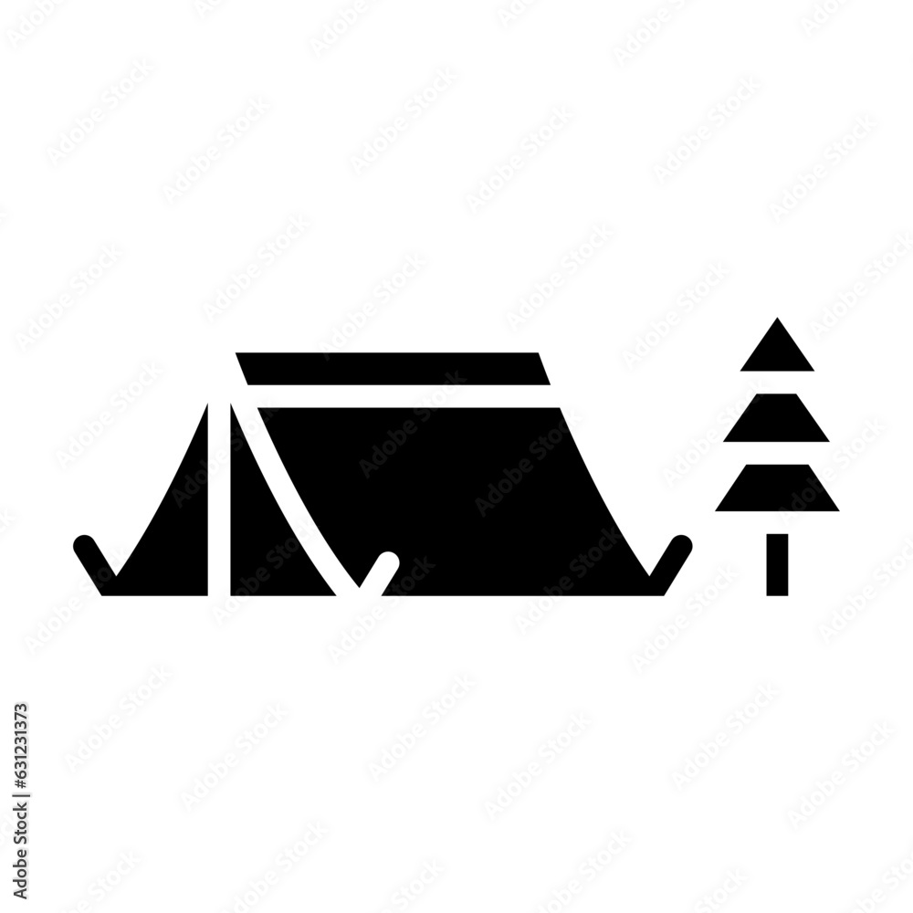 Canvas Prints tent icon