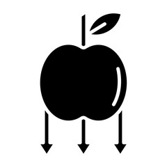 Falling Apple Icon
