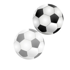 soccer ball isolated on white