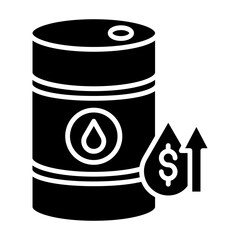 Oil Price Increase Icon