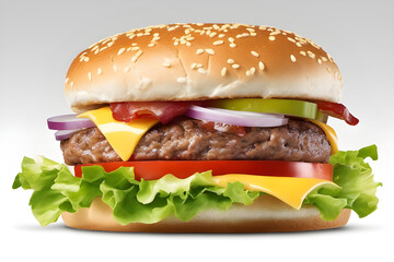 Delicious and fresh burgers. Generative AI