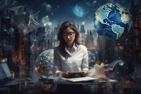 Woman Engineer Developing Innovative Solutions For Better World