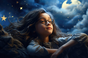Young Girl Dreaming Of Future Full Of Possibilities