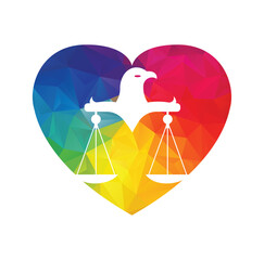 Law justice logo design template.