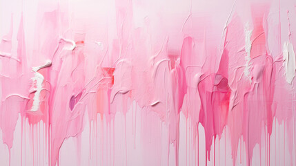 Close-up of abstract rough art painting texture, pink oil brush stroke, palette knife paint on canvas